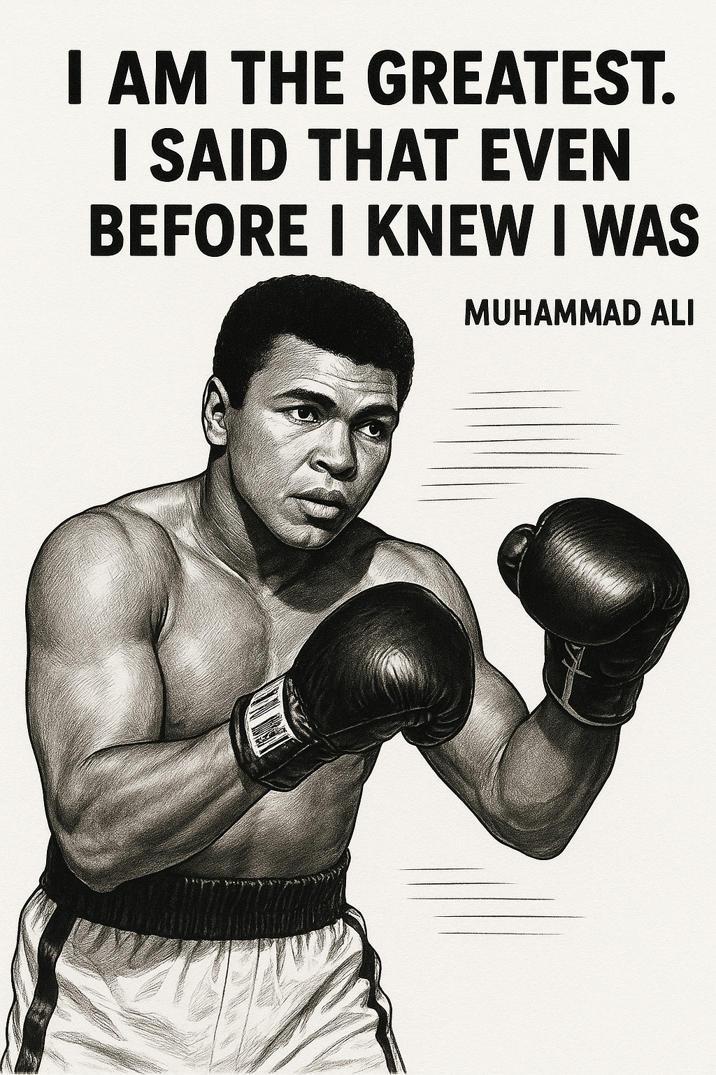 Muhammad Ali Quote Poster